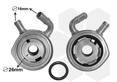 VAN WEZEL Eļļas radiators, Motoreļļa 43003611